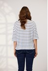CAMEO LINEN TOP - navy sky